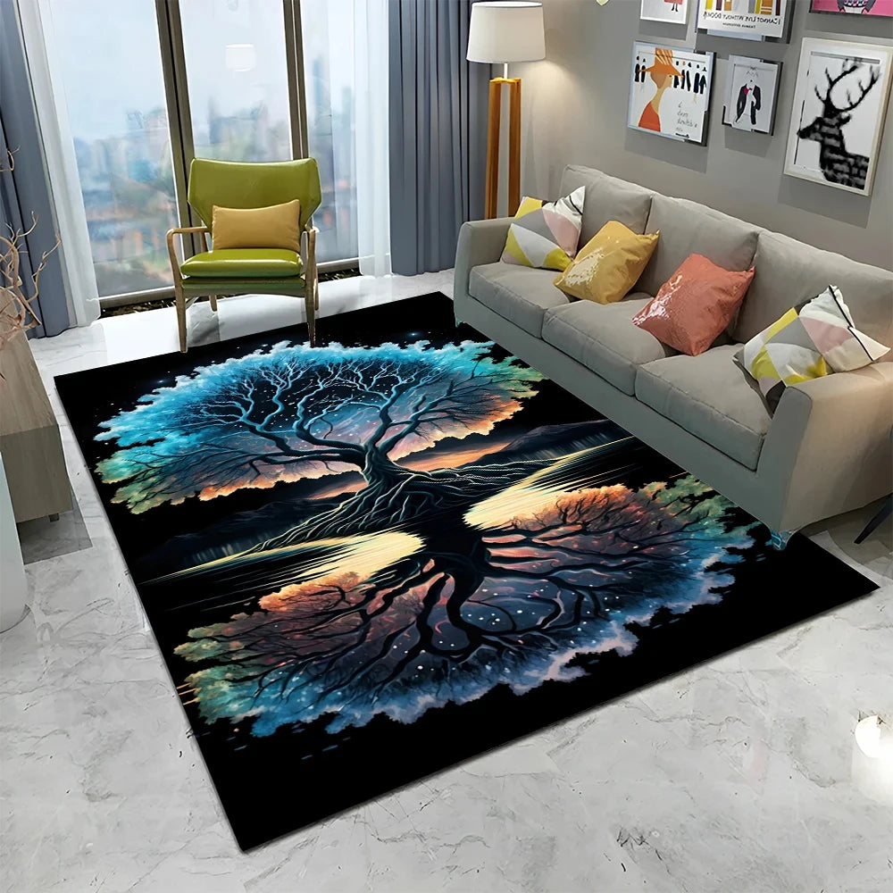Yggdrasil Aurora Bloom Area Rug