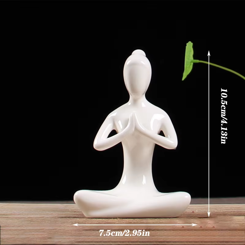 Modern Minimalist Yoga Pose Sculpture