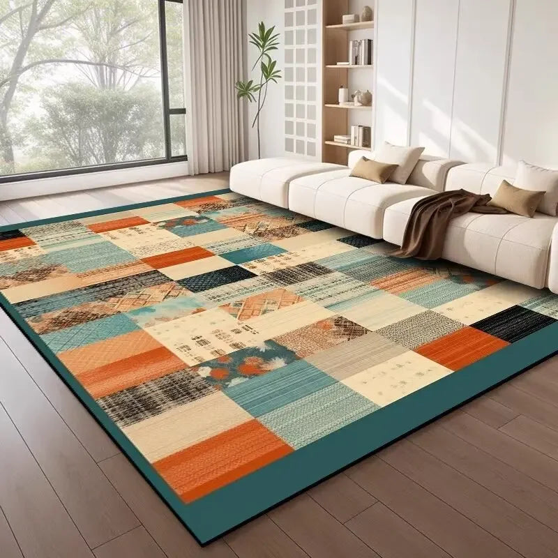 Nordic Folk Patchwork Area Rug