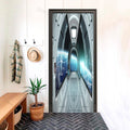 Space Pier Futuristic 3D Optical Effect Door Sticker