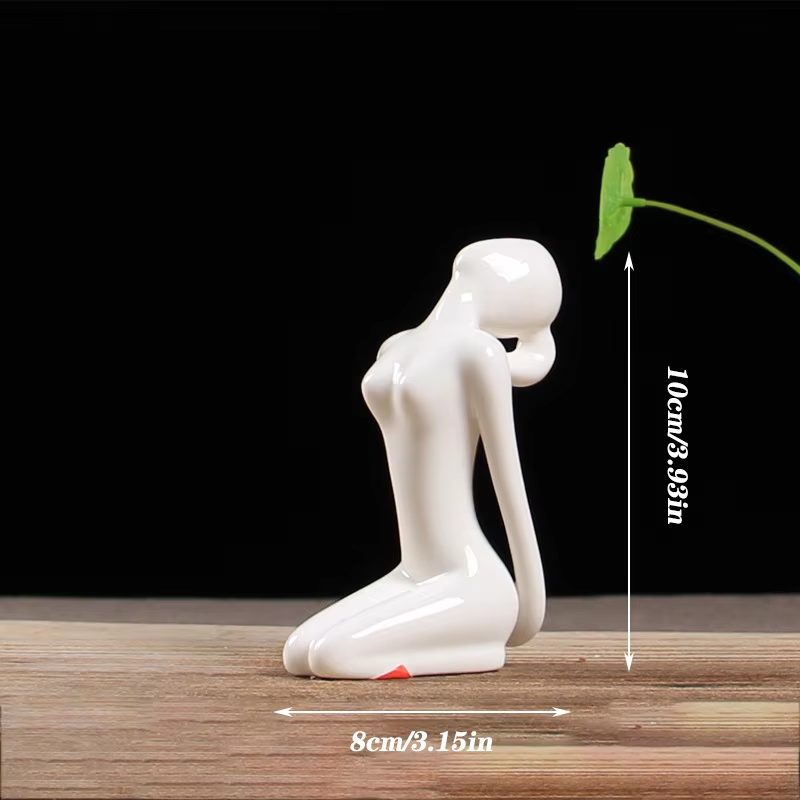Modern Minimalist Yoga Pose Sculpture