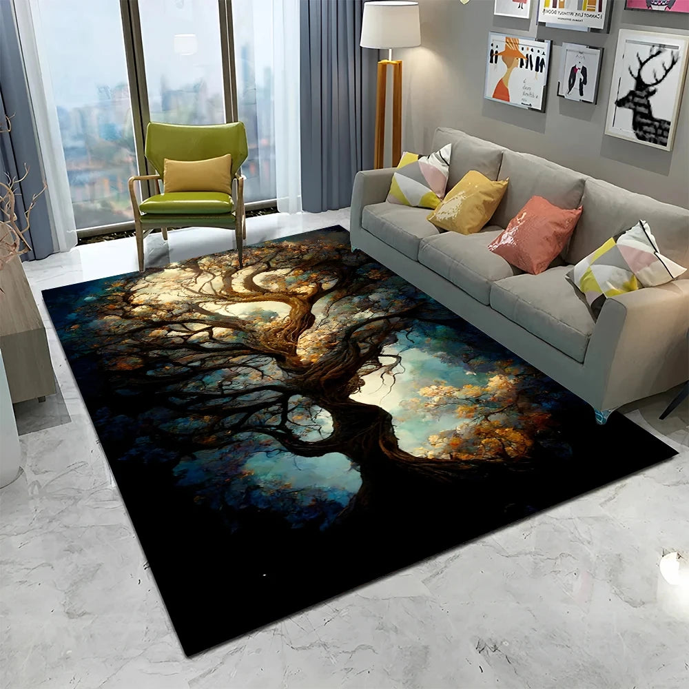 Yggdrasil Moonlit Storm Area Rug