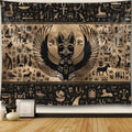 Winged Bastet Gold Tapestry
