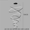 Nordic Multi-Ring Spiral LED Chandelier