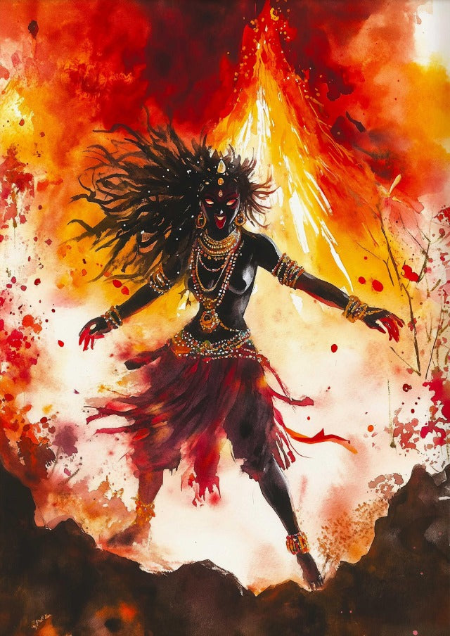 Volcanic Dance Kali Canvas