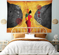 Spiral Song African Woman Tapestry