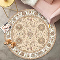 Persian Ivory Floral Round Rug