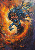 Floral Vortex Kali Canvas