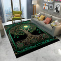 Yggdrasil Emerald Knotwork Area Rug