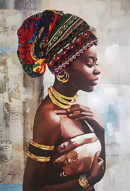 Golden Rings Portrait Canvas