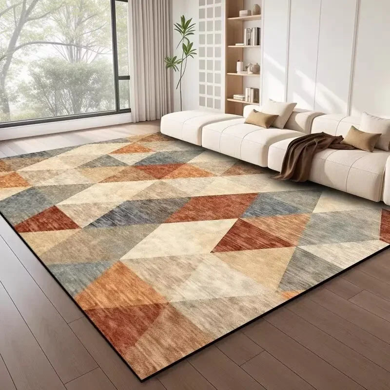 Nordic Terracotta Chevron Area Rug