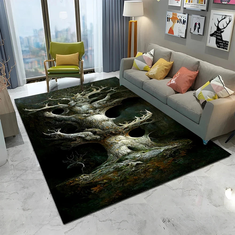 Yggdrasil Dark Omen Area Rug
