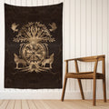 Vegvisir Yggdrasil Gold Tapestry