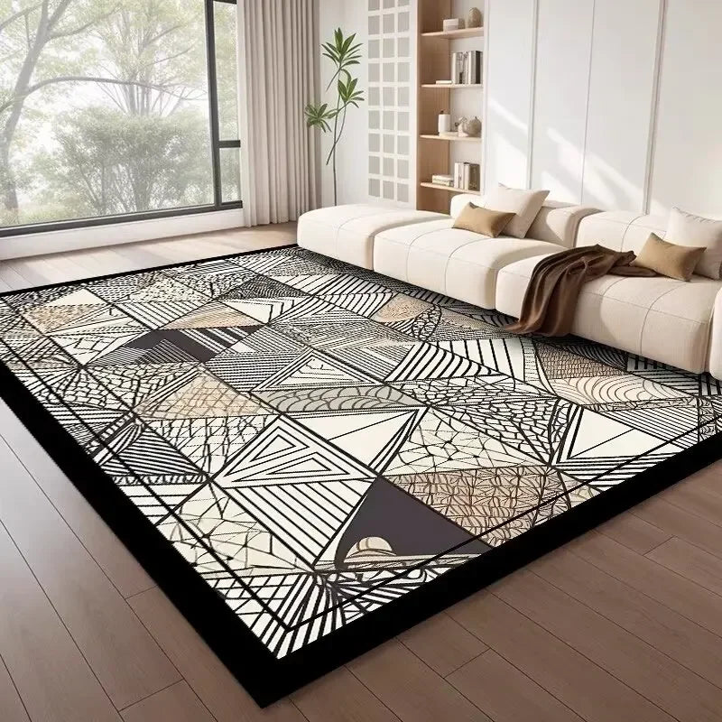 Nordic Line Art Geometric Area Rug