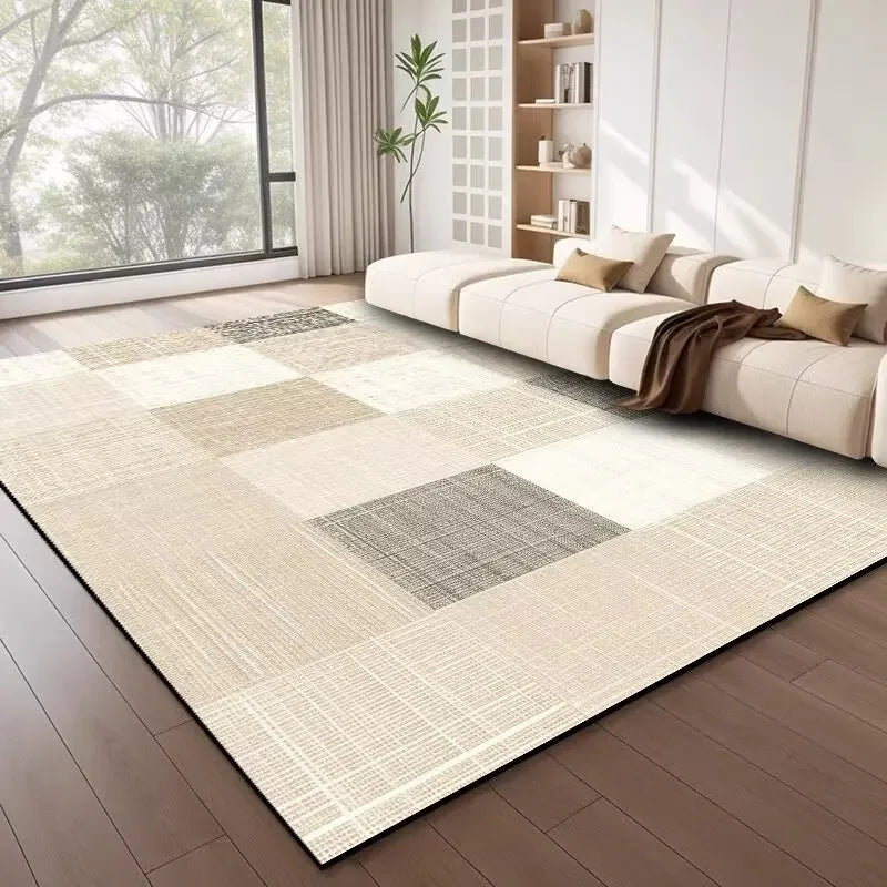 Nordic Minimalist Cream Area Rug