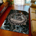 Viking Longship Marble Area Rug