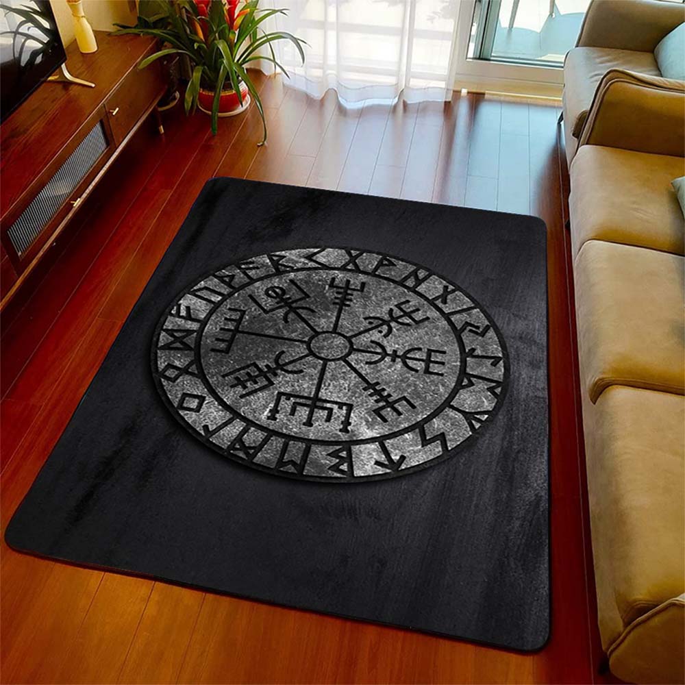 Vegvisir Runestone Area Rug