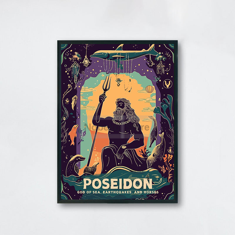 Poseidon Greek God Canvas