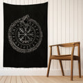Jormungandr Vegvisir Tapestry