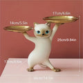 Cute Cat Butler Tray Sculpture