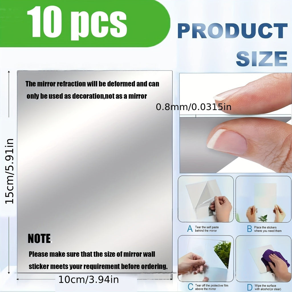 Self-Adhesive Mirror Wall Sticker