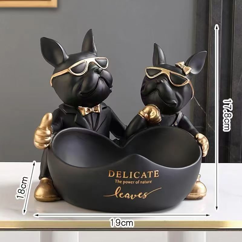 Cool Bulldog Couple Tray