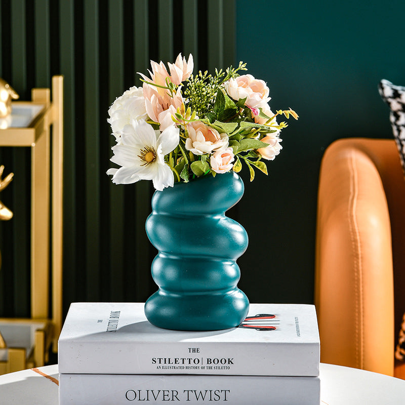 Abstract Twist Ceramic Vase