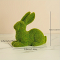 Cute Grass Bunny Modern Sculpture