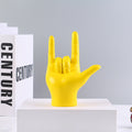 Rock Hand Gesture Sculpture