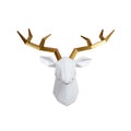 Nordic Geometric Deer Head Wall Sculpture