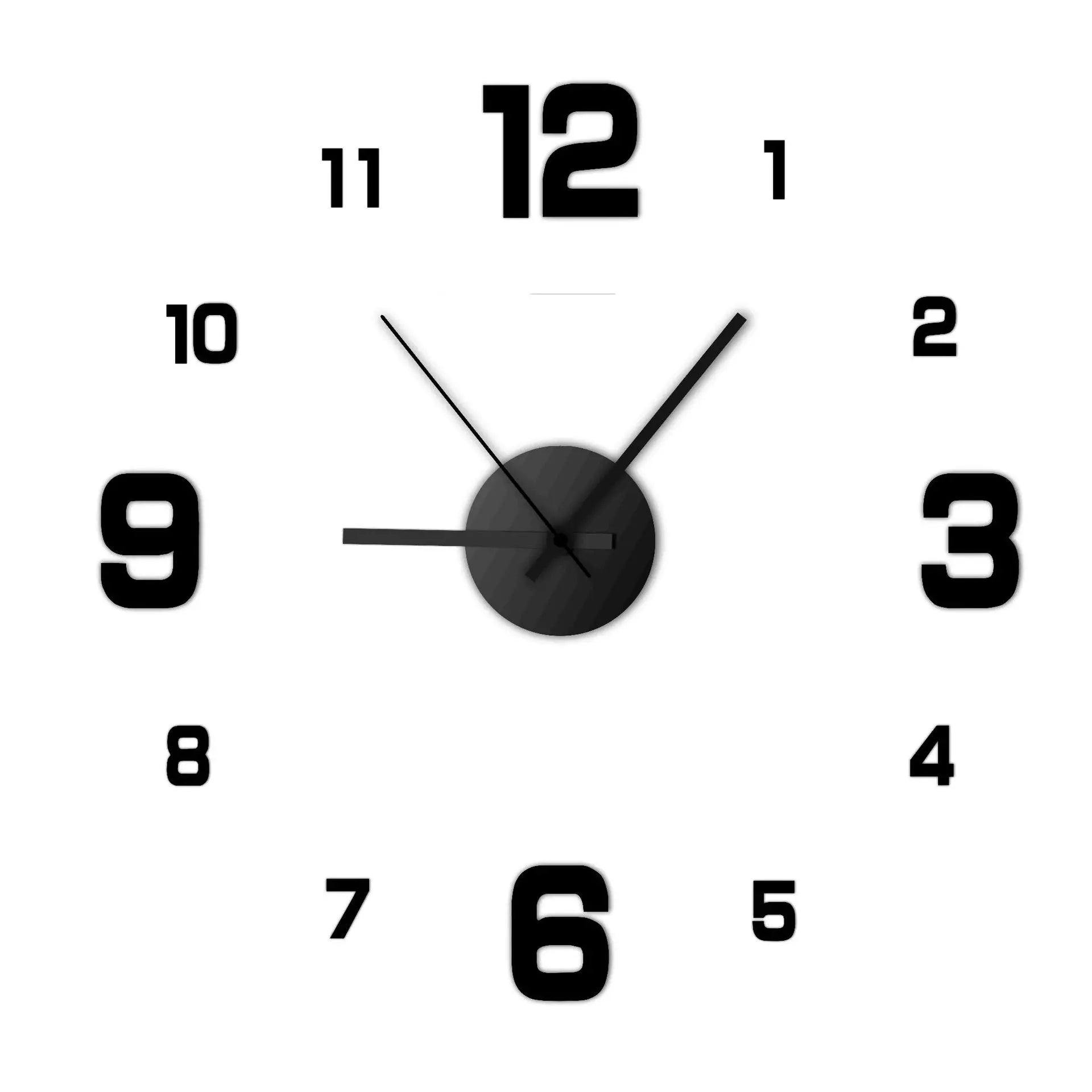 Frameless Oversized DIY Wall Clock