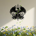 Dragon Sword Metal Wall Art
