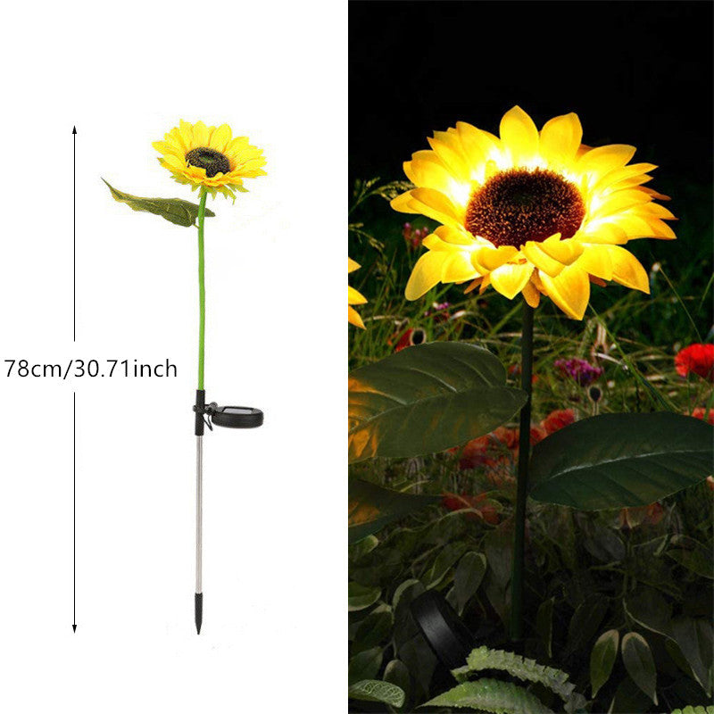 Solar Sunflower Garden Light Decoration