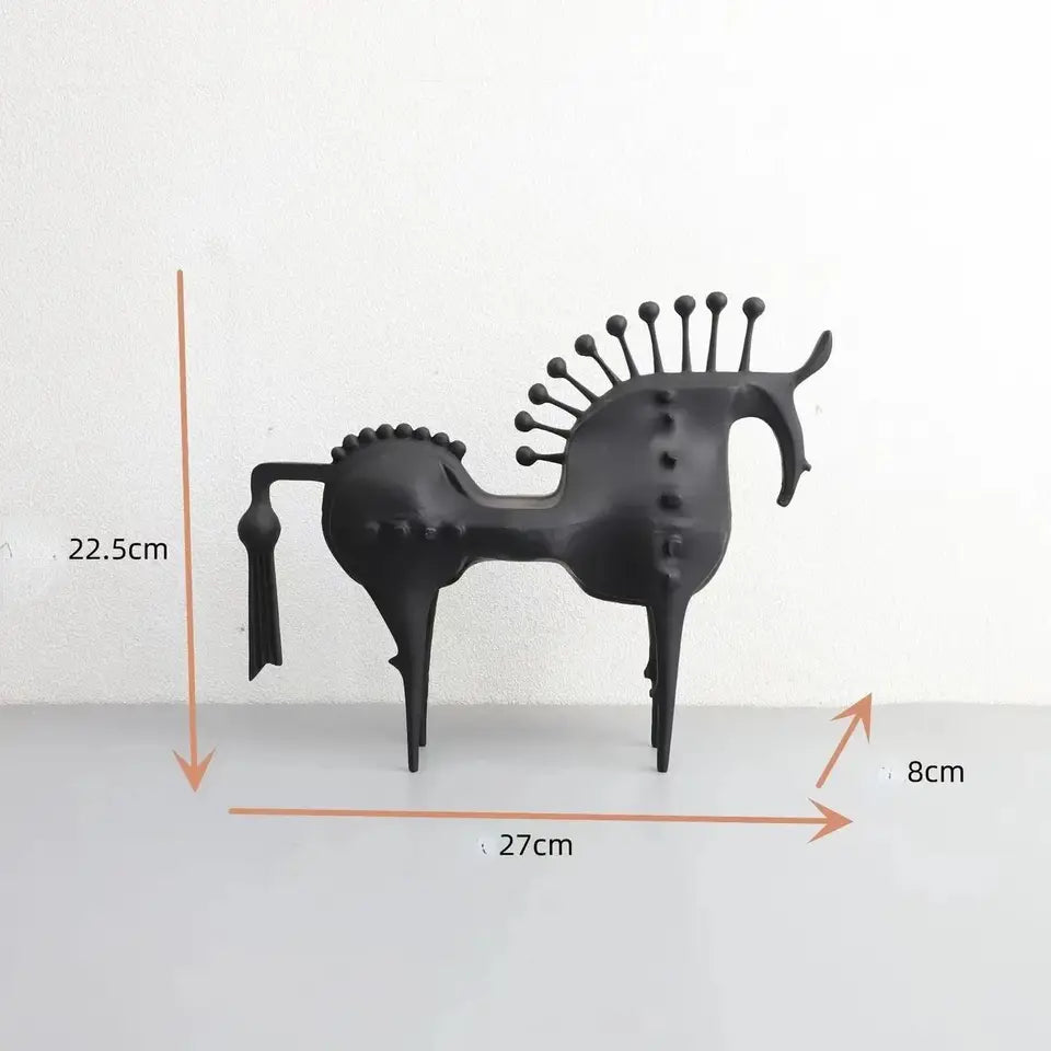 Abstract Nordic Horse Sculpture