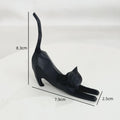 Nordic Geometric Stretching Cat Shelf Sculpture