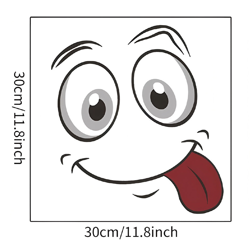 Cheeky Face Toilet Lid Decal