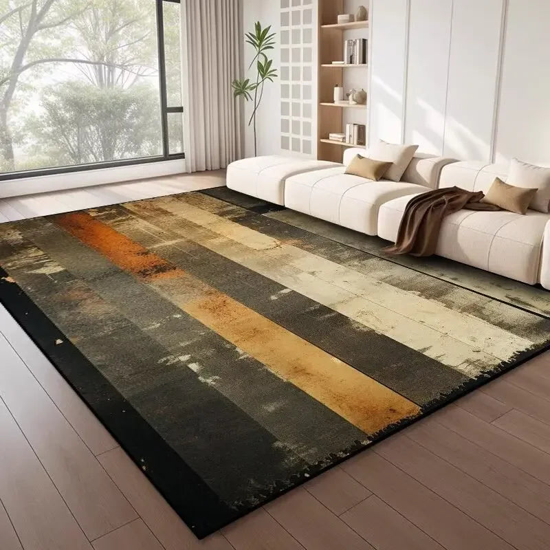 Nordic Earthy Stripe Area Rug
