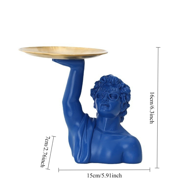 Modern David Butler Tray Statue
