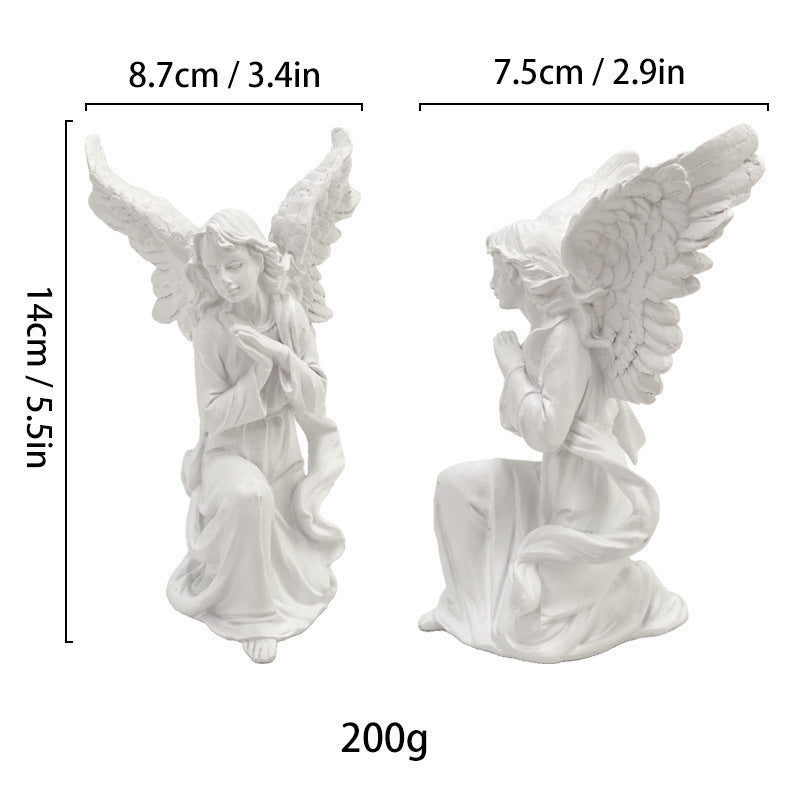 Antique Classical Angel Sculpture