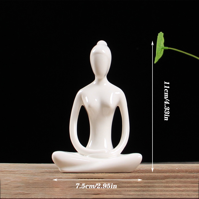 Modern Minimalist Yoga Pose Sculpture