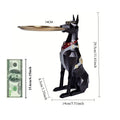 Geometric Doberman Butler Tray Sculpture