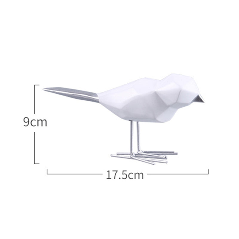Geometric Nordic Bird Statue