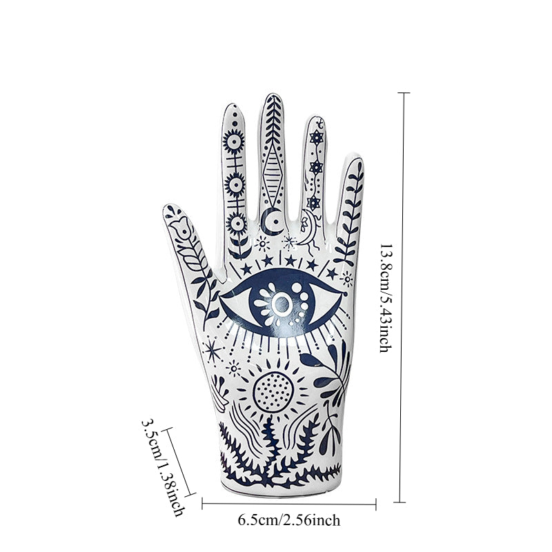 Hamsa Hand Evil Eye Sculpture