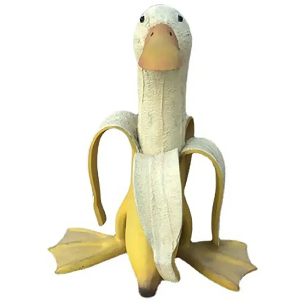 Funny Banana Duck Sculpture