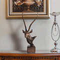Vintage Antelope Head Sculpture