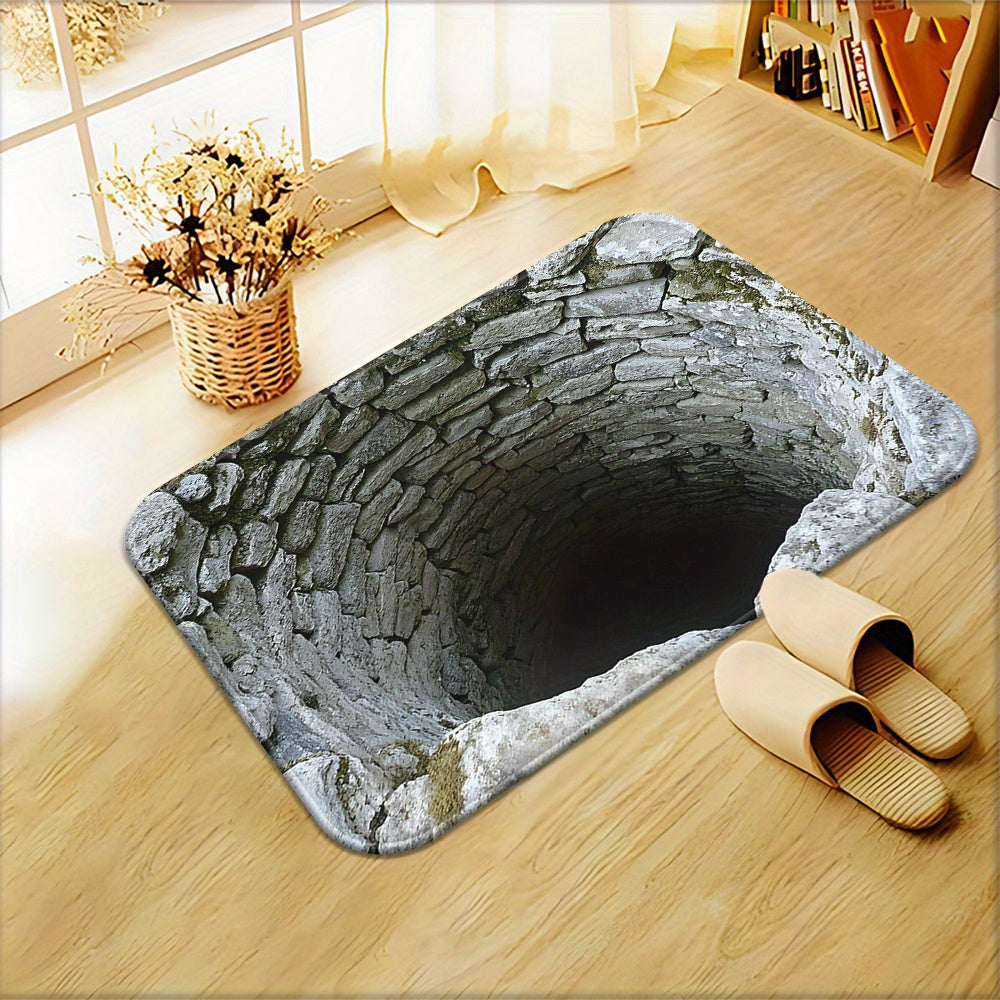 Stone Pit 3D Optical Effect Rug
