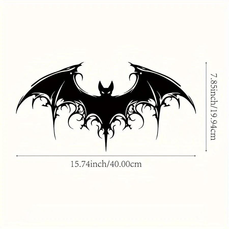 Gothic Bat Victorian Metal Wall Art