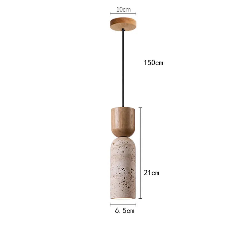 Nordic Travertine Drop LED Pendant Light