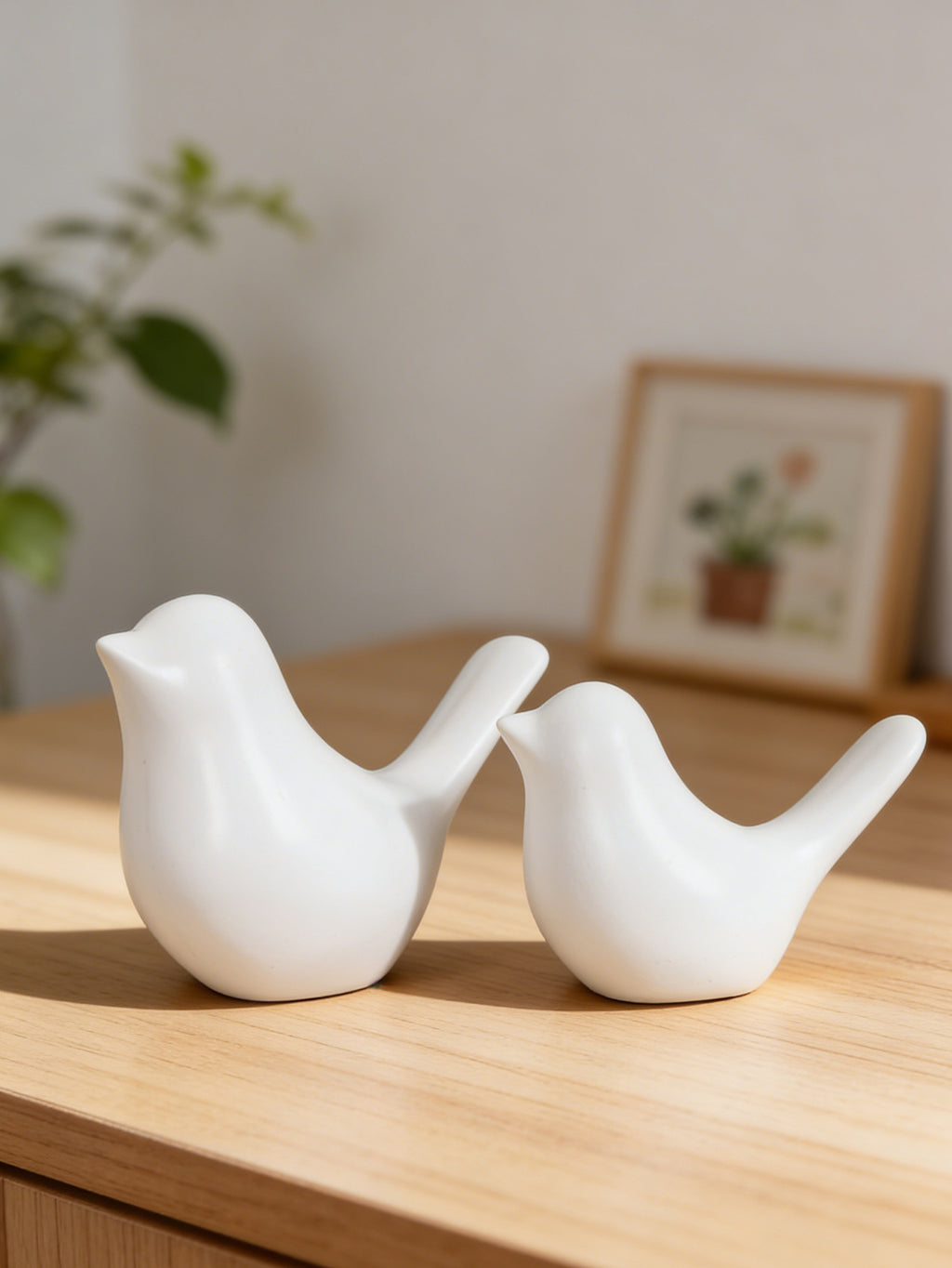 Modern Nordic Bird Sculpture Set