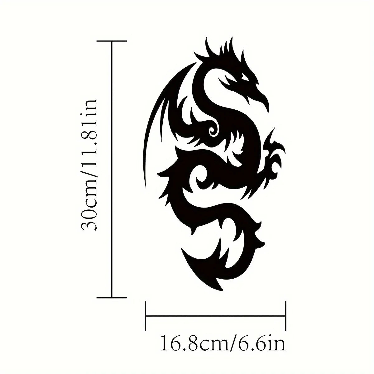 Tribal Dragon Metal Wall Art